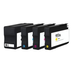 Pack HP950 XL / HP951 XL (Set de 4 Cartouches) recyclé