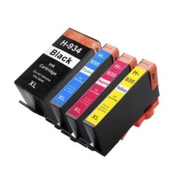 Pack HP934XL / HP935 XL (Set de 4 Cartouches)  recyclé