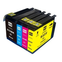 Pack HP932 / HP933 XL (Set de 4 Cartouches) recyclé