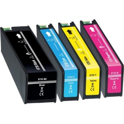 Pack HP973XL recyclé noir/cyan/magenta/jaune