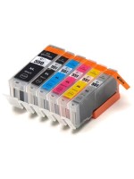 Pack Canon PGI570 XL / CLI571 XL noir/photo noir/cyan/magenta/jaune + CLI571XL grise compatible