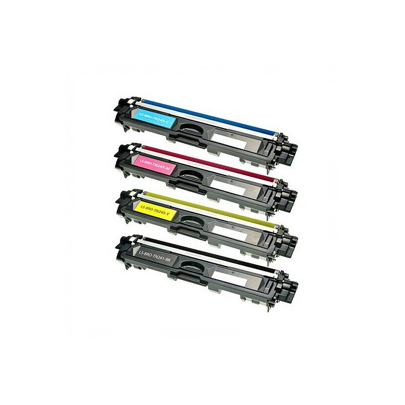 Toners compatibles Brother TN241 TN245 – Pack de 4