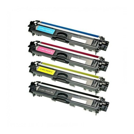 Toners compatibles Brother TN241 TN245 – Pack de 4