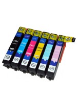 Pack Epson T24 XL Epson ( complet de 6 cartouches) compatibles noire/cyan/magenta/jaune/light cyan/light magenta