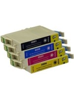 Pack Epson T0551 à T0554 ( T0555 ) compatible noire/cyan/magenta/jaune
