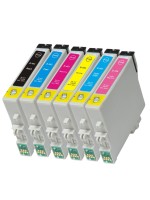 Pack Epson T0481 à T0486  (T0487 ) ( Complet de 6 cartouches) compatible
