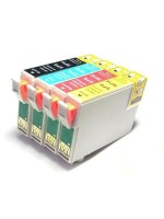 Pack Epson T0711 à T0714 XL ( T0715 ) compatible noire/cyan/magenta/jaune
