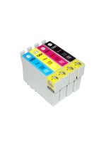 Pack Epson T1281 à T1284 XL ( T1285 ) compatible noire/cyan/magenta/jaune