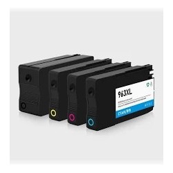 Pack HP963 XL noire/cyan/magenta/ jaune recyclé  Cartouche HP recyclée compatible imprimantes HP