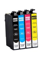 Pack Epson 603 XL compatible noire/cyan/magenta/jaune