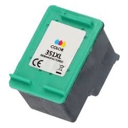 HP 351 XL, couleur recyclée Cartouche HP recyclée compatible imprimantes HP