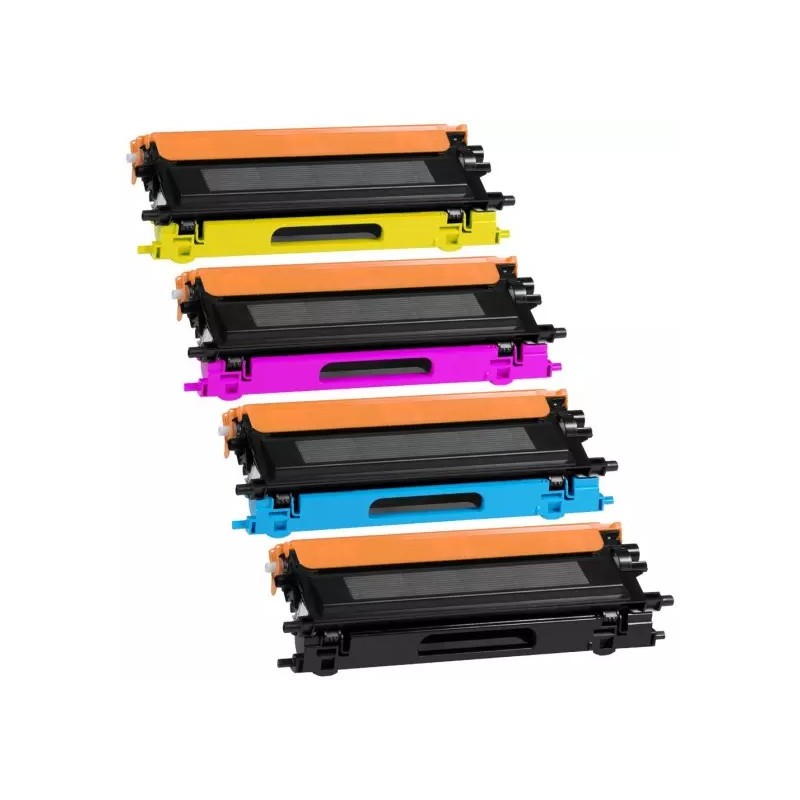 PACK Toners Brother compatible TN130 / TN135 (4 toners)  Cartouche Toner Tambour Brother compatible imprimantes Brother