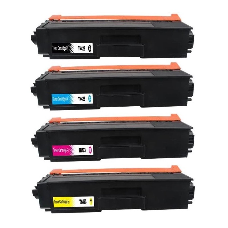 Pack Toners Brother Compatible TN421 / TN423 / TN426 (4 toners)  Cartouche Toner Tambour Brother compatible imprimantes Brother