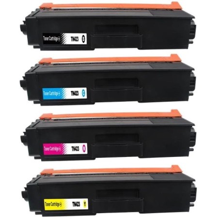 Pack Toners Brother Compatible TN421 / TN423 / TN426 (4 toners)  Cartouche Toner Tambour Brother compatible imprimantes Brother