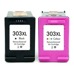 Pack HP303 XL couleur et noire recyclées Cartouche HP recyclée compatible imprimantes HP